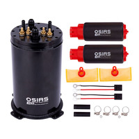 Osias 8AN Port Dual 39-40mm Regulator Tekanan Bahan Bakar Pompa untuk Pompa Bahan Bakar & Suku Cadang Tangki Bahan Bakar Sekunder 2.8L atau 2.6L