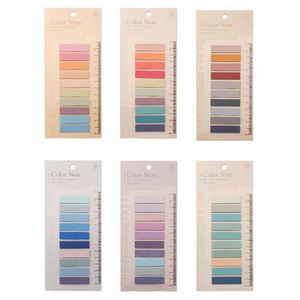 Morandi Self-Adhesive Book Flag Strip Index <b>Labels</b> Clear Highlighter Tape for <b>Sticky</b> <b>Labels</b> Books Writable Page Markers - Product Image 3