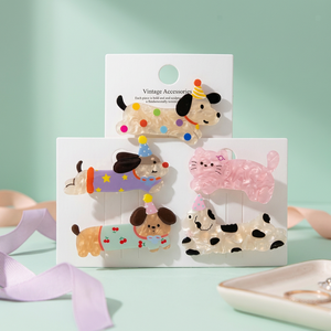 Cute Cartoon Animal <b>Hair</b> Claw PVC Duckbill <b>Clip</b> 6*3.5cm Casual Colorful Pet <b>Barrette</b> for Girls Women Made in China - Product Image 3