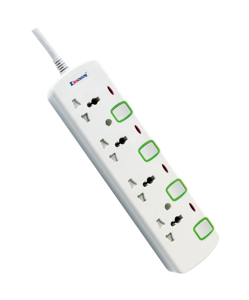 Cables de Extensión de Alimentación Dachang QC6103B con Conector Hembra <span class=keywords><strong>IEC</strong></span> y Conector Macho BS, Interruptor Individual, 2 Puertos USB Tipo-C, Enchufe Universal IP20 - Product Image 3