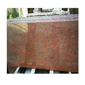 Rosso Santiago granite price for slabs and tiles