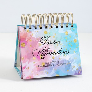 Calendario de Cartón Inspirador en Inglés 2026, Creativo y Motivacional, Superficie Barnizada, Artículos Decorativos de Escritorio, 365 Días, Anual - Product Image 6