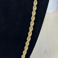 Chaînes en or en gros, collier en or 18 carats pour hommes et femmes