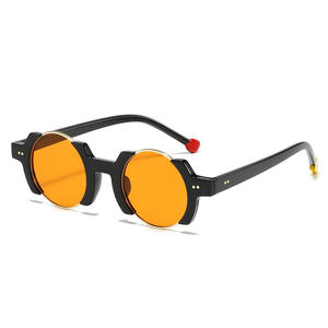 Gafas de <span class=keywords><strong>Sol</strong></span> Deportivas Unisex de PC Duraderas, Montura Pequeña Transparente de Media Montura, Divertidas y Modernas con Logotipo, Lentes Ópticas UV400, Protección Solar Óptima - Product Image 3