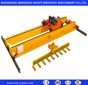 رافعة جسرية مزدوجة العارضة عالية السعة للخدمة الشاقة، رافعة علوية للمحركات في ورش العمل المعدنية والميكانيكية، سعة 100 طن - Product Image 2