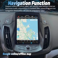 Autoradio multimédia 10,4 pouces, lecteur vidéo GPS, CarPlay, unité principale pour Ford Kuga Cmax Escape 2014 2013, écran Android Qied, enregistreur
