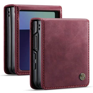 Caseme เคสป้องกันนิ้วสำหรับ Samsung Galaxy <span class=keywords><strong>Z</strong></span> <span class=keywords><strong>Flip</strong></span> 7, เคสหนัง PU หรูหราย้อนยุคพับ<span class=keywords><strong>ได้</strong></span>สำหรับ Samsung Galaxy <span class=keywords><strong>Z</strong></span> <span class=keywords><strong>Flip</strong></span> 7 - Product Image 1