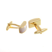 Boutons de manchette pour hommes de qualité supérieure pince à cravate personnalisé nacre coquille plaqué or pierre naturelle costume chemise accessoire robe de smoking de mariage