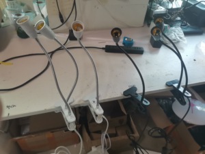 Lampe de bureau à pince avec prise US EU UK, support simple ou double à col de cygne, support d'<span class=keywords><strong>ampoule</strong></span> E27 - Product Image 4