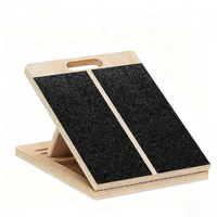 Planche inclinée en bois réglable pour squats, étirements des mollets, Pilates, exercices pour les chevilles et les talons
