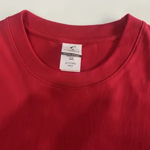 Camiseta de algodón 100% de 220gsm al por mayor, Camiseta con cuello redondo, camiseta en blanco con estampado de logotipo personalizado, camiseta promocional para fiestas de grupo