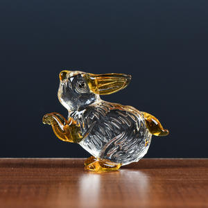 <span class=keywords><strong>Honor</strong></span> Of Crystal Venta caliente Cristal Animal Recuerdo Adornos Conejo Alta calidad Decoración del hogar Adornos - Product Image 3