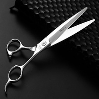 Kit de ciseaux de coiffeur avec lames en acier inoxydable 9CR13, pointe arrondie et tranchante, non pliable