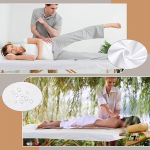 Sábanas Desechables Resistentes y Elásticas para Camillas de Masaje, Cubierta Desechable Transpirable para Camas de Spa, Blancas - Product Image 6