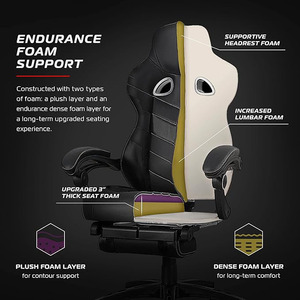 Siège de jeu à vibration True Haptic Feedback Esports avec cadre robuste pivotant à 360 ° pour joueurs PS5/PC - Product Image 4