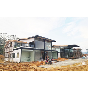 บ้านสำเร็จรูปราคาโรงงาน บ้านแบบแพ็คสำเร็จ โครงสร้างเหล็กเบาสมัยใหม่ บ้านพักอาศัย วิลล่า รีสอร์ท โรงแรม เหล็ก Q235 - Product Image 3