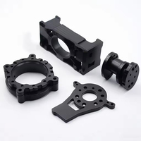 OEM Billet En Aluminium CNC Fil Usiné EDM Dur Noir Anodisé Finition Convertir 4 Lien Kit De Montage Essieux Avant RC Crawler Car KC-386