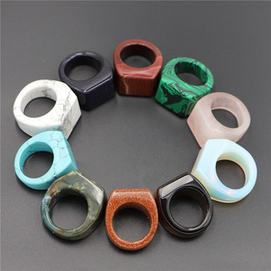 Anillos de <span class=keywords><strong>piedra</strong></span> natural al por mayor, piedras preciosas curativas de cuarzo rosa de ópalo, <span class=keywords><strong>anillo</strong></span> de <span class=keywords><strong>piedra</strong></span> de <span class=keywords><strong>Jade</strong></span>, anillos de banda de cristal natural para mujeres y para mí - Product Image 4