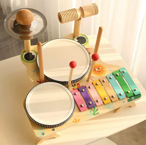 Clavier électronique multifonctionnel, support de batterie, puzzle pour enfants, jouets musicaux amusants, instruments de percussion. - Product Image 5