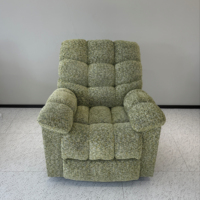 Canapé inclinable multifonction moderne avec structure métallique et revêtement en tissu, canapé inclinable en métal, mobilier de maison