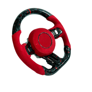 Pièces de voiture en fibre de carbone forgée rouge, volant sport personnalisable pour <span class=keywords><strong>Ford</strong></span> Mustang 2015 2016 2018 2020 <span class=keywords><strong>2023</strong></span> avec rouge, DIY, neuf - Product Image 3