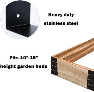 Khung Góc Giường Vườn Màu Đen Khung Góc Giường Bằng Kim Loại Được Khoan Sẵn Kết Nối Khung Góc Vườn - Product Image 3