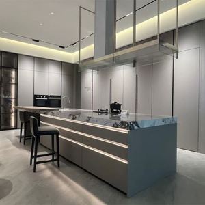 SANTOPOVA High Gloss Luxury 2024 Ready to Assemble Lacquer New Model Furniture Modular Modern Kitchen Cabinets Design - Product Image 1