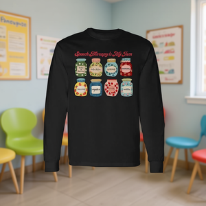 Camiseta de manga larga Speech Therapy Is My Jam Slp para logopedistas - Product Image 3
