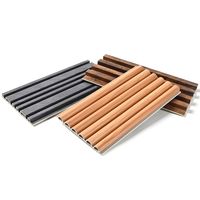 Revêtement mural en composite bois-plastique rainuré WPC moderne, imperméable, ignifuge, insonorisant, épaisseur 2 cm, en promotion