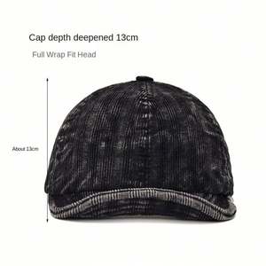 Gorra de Béisbol de Estilo Japonés Vintage con Visera Suave, de Pana Lavada, para Hombre y Mujer, a la Moda, para Exteriores y Skate, para Otoño - Product Image 2