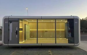 China 2025 New Tiny Apple Capsule Mobil heim Vorgefertigte Kabine Küche Badezimmer für Hotels B & Bs für Villa Apartment Workshop - Product Image 3