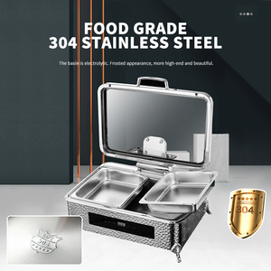 Recipiente para Calentar Alimentos WINNERS Hotel, Rectangular, de Acero Inoxidable 304, con Control Táctil Eléctrico de Temperatura, Calentador de Alimentos Eléctrico, Servidor de Buffet - Product Image 6