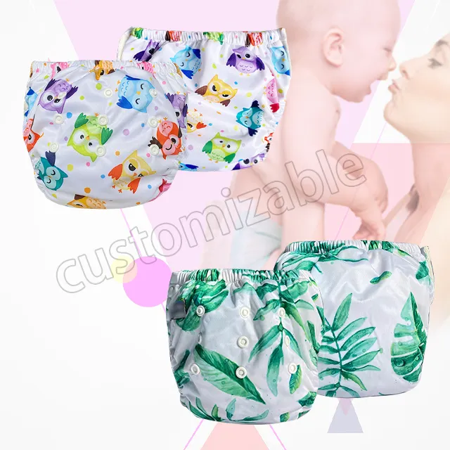 Baby Diapers Reusable Training Pants Washable Waterproof Baby Potty Training Pants With Leak-Proof Side