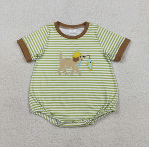 Combinaisons de chasse pour enfants, bébés garçons, manches courtes, imprimé brodé, combinaison de pêche à manches courtes - Product Image 3
