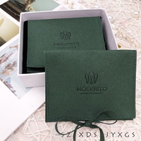 Pochette Cadeau Luxe en Microfibre PVC Durable pour Bijoux, Bracelet, Collier, avec Nœud Papillon – Emballage Élégant et Protection Anti-Poussière