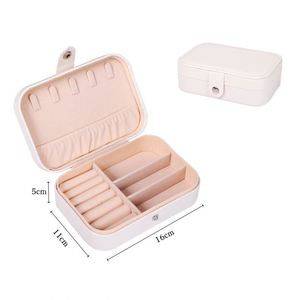 Mini Travel Case <b>Small</b> <b>Box</b> Traveling Jewelry Portable Storage Holder for Rings Earrings Girls Women Promotion - Product Image 2