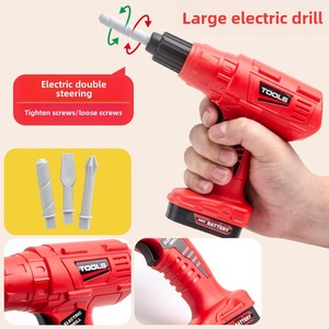 Ensemble d'outils de réparation de tournevis électrique unisexe pour enfants <span class=keywords><strong>jouet</strong></span> de réparation de voiture pour garçon avec simulation perceuse électrique tronçonneuse en plastique - Product Image 5