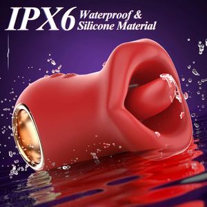 लाल वयस्क सेक्स वाइब्रेटर जीभ उत्तेजक मोड सिलिकॉन एब्स सामग्री और यूएसबी चार्जिंग - Product Image 6