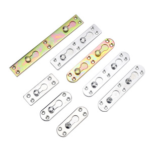 O'Leeford <b>Bed</b> Hinge Connector Thickened Cold Rolled Steel Nickel Plated Durable Furniture Hardware For <b>Bed</b> Frame Support - Product Image 2