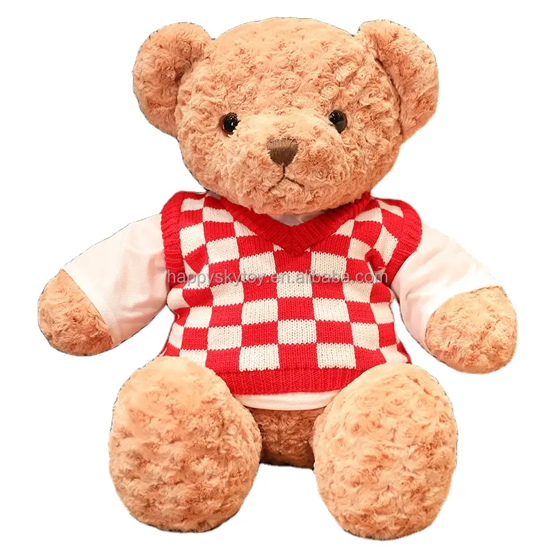 30Cm Gepersonaliseerde Grote Gigantische Custom Teddybeer Met Shirt Anime-Stijl Pluche Gemaakt Van Katoen En Pp Zacht En Veilig Cadeau