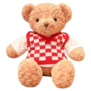 30cm Personalized Large Giant Custom Teddy Bear with Shirt Anime-Style Plush Made of Cotton and PP Soft and Safe Gift