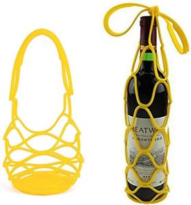 Sac de transport pliable en silicone tendance pour bouteilles de vin, organisateur en maille pour fêtes, cadeaux et boîtes de thé – Offre spéciale - Product Image 3
