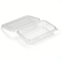 Boîte à emporter en plastique transparente de qualité alimentaire sans BPA, emballage personnalisé en PET, couvercle à fermeture sécurisée, boîtes en plastique pour noix, pour mousse