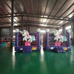 Unicorno magico <span class=keywords><strong>castello</strong></span> gonfiabile con trampolino scivolo combinato all'ingrosso casa di rimbalzo per affari di noleggio <span class=keywords><strong>del</strong></span> partito - Product Image 4