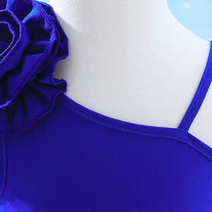 ชุดเดรสเด็กผู้หญิง ดีไซน์สวยหรู สำหรับฤดูร้อน เนื้อผ้าระบายอากาศดี ทรงเอไลน์ ความยาวปานกลาง แบบไหล่เดียว สไตล์เจ้าหญิง - Product Image 5