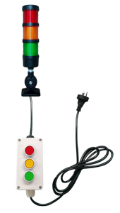 Tour de signalisation ONN-M4F-Andon avec bouton, 5 couleurs, buzzer/clignotant, tour de signalisation empilable avec boîte de commande, logo personnalisé, longueur du poteau - Product Image 2