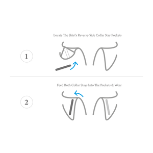 ชุดคอปกสีเงินลายสามแถบ Brady - Product Image 4