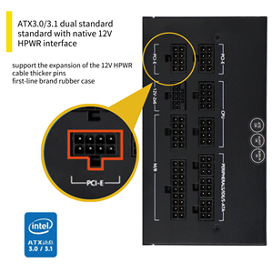 Dragon Storm 750W apfc ATX đầy đủ mô-đun chơi game máy tính cung cấp điện 80 cộng với Vàng <span class=keywords><strong>12cm</strong></span> <span class=keywords><strong>Fan</strong></span> <span class=keywords><strong>PC</strong></span> Máy tính để bàn <span class=keywords><strong>PSU</strong></span> Chứng Khoán - Product Image 3