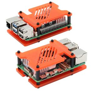 EParthub Bonito Diseño 4 Colores Raspberry <span class=keywords><strong>Pi</strong></span> 5 Estuche Acrílico Esmerilado Transparente Compatible con Pi5 Radiador Ventilador Enfriador Activo - Product Image 3