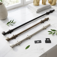 Loquet de sécurité encastré de haute qualité, style traditionnel, en laiton massif, anti-effraction, pour portes extérieures d'hôtels, facile à installer